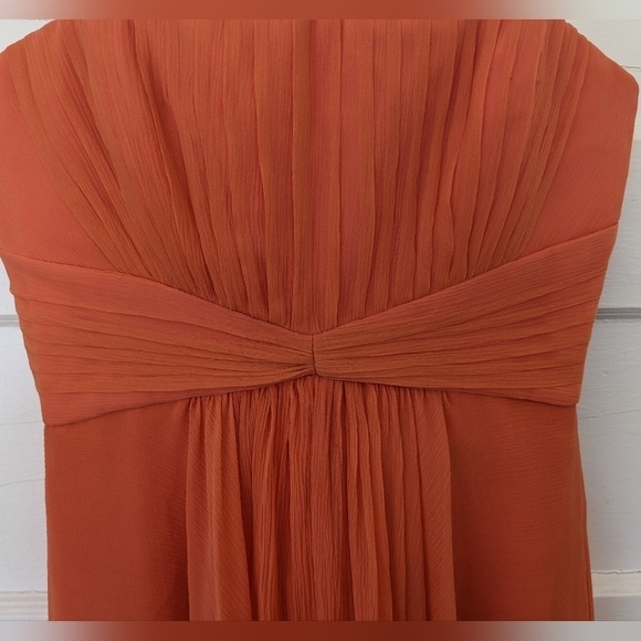 Bcbg MAX AZARIA DURAN MELON SILK COCKTAIL PROM STRAPLESS MINI DRESS SIZE… - Picture 5 of 16